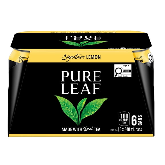 Pure Leaf Lemon Iced Tea 6 x 340 mL, Cans