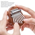 thumbnail image 3 of 8 Key Finger Piano, Alloy Steel Keys Pleasant Sound Portable Kalimba with Lanyard for Stage Performance, 3 of 8
