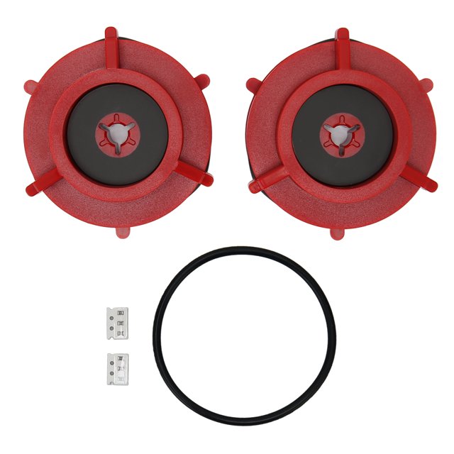 1 par de adaptadores de cubo NAB Abridor de cinta de carrete a carrete profesional con anillo de goma para ReVox para Akai Red