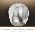 thumbnail image 4 of Hanging Lamp Shade Glass Pendant Lamp Shade Decorative Lampshade Indoor Light Cover, 4 of 9