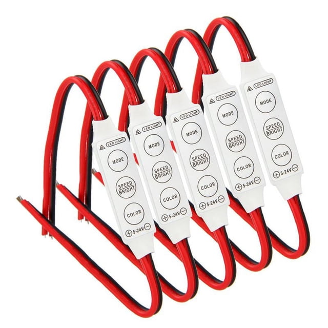 MóDulo de Control con Cable 5 X 12V Flash EstroboscóPico para Tiras / Bombillas LED AutomóViles o Hogares