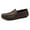 Brown, variant on Big Size Men's Casual Loafers Slip On Leather Shoes Comfortable Lightweight Driving Shoes Male Moccasins Classic Penny Loafer Flats Boat Shoes Outdoor Walking Shoes