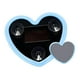 thumbnail image 1 of Luz Ambiental LED para Coche con Forma de Corazón, Moderna Y Romántica, con Energía Solar, para Decoración Interior de Ventanas Triangulares O Trasera Azul claro, 1 of 7