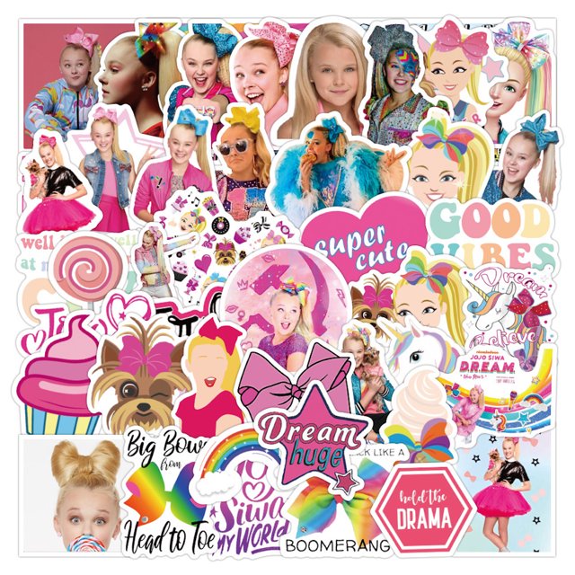 Pegatina Jojos Siwass Anime 50 unidades de vinilo PVC impermeable