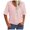 Pink, variant on Womens T-shirts Short Sleeve V-neck Tees Solid Color Loose Fit Casual Summer Daily Wear Basic Tops Army Green L