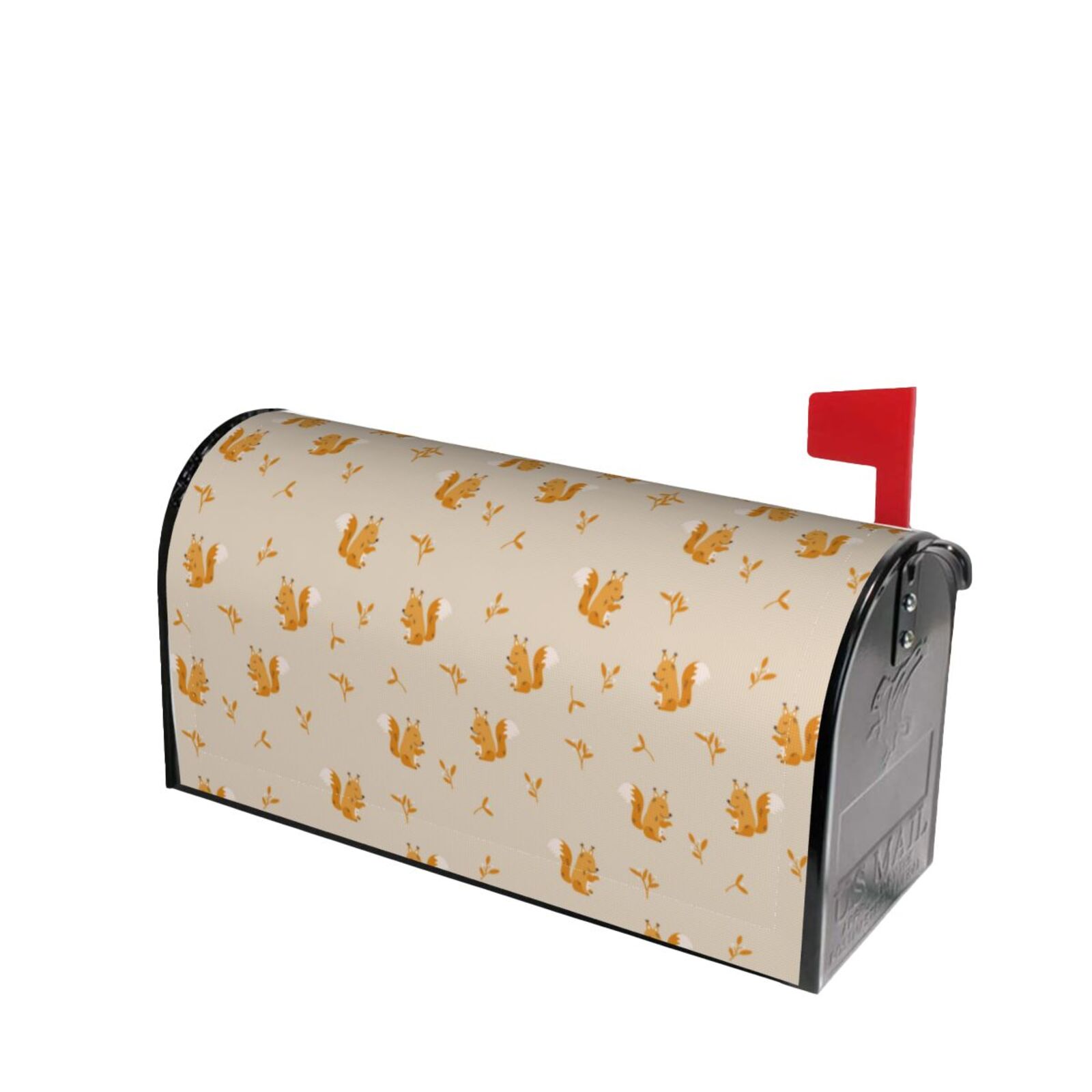 Xecao Squirrel Animal for Mailbox Cover with Magnetic Strips, Waterproof and Sunscreen, Adds a Decorative Touch to Your Garden Yard.