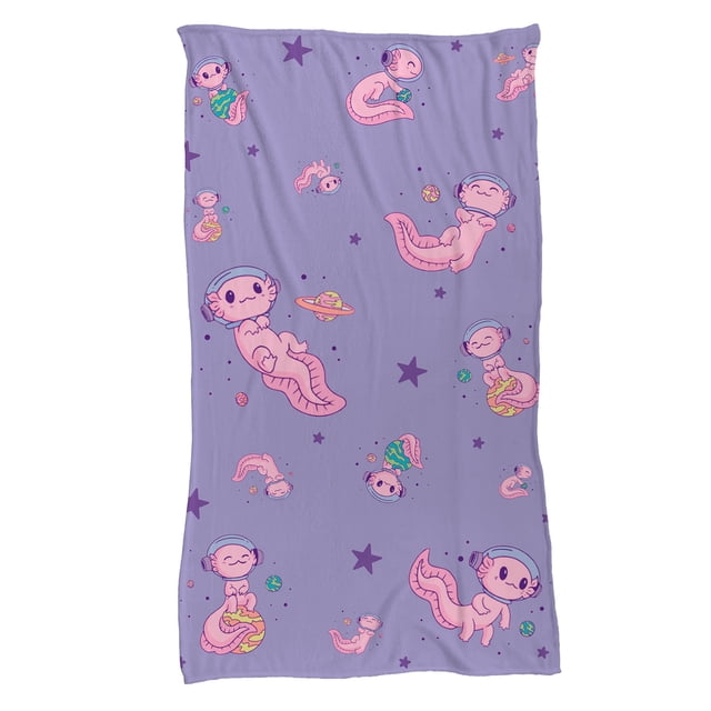 Cobija Manta Frazada Diseño de Ajolote Universo Ultra Suave y Ligera