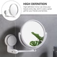 thumbnail image 6 of Bathroom Mirror Suction Cup Wall Hole-free Makeup Cosmetic for Vanity with Desktop Wall-mounted Abs White, 6 of 6