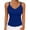 Blue, variant on YODETEY Women’s V Neck Tank Tops,Womens Everyday Sleeveless Ribbed Fitted V-Neck Tank Top ,Pink,Size XL