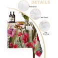 thumbnail image 2 of Pink Red Spring Floral Table Cloth, Summer Botanical Tulip Vintage Waterproof Tablecloth for Square Tables, Reusable Washable Fabric Table Cover for Restaurant Kitchen Dining Tables 54"x54", 2 of 6