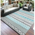 thumbnail image 6 of Huisuilinss Outdoor Rug,Outdoor Patio Rug,Outdoor Carpet,Waterproof Reversible Rug,Lightweight Plastic Straw Rug,Geometric Mat For Outside RV Deck Picnic Beach Trailer Camping, 6 of 6