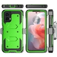 thumbnail image 5 of eBizWare Moto G Power 5G 2024 Case, with [Built-in Screen Protector] and Belt Clip Holster, Shockproof Heavy Duty Protective Kickstand Phone Case Cover for Motorola Moto G Power 5G 2024 - Green, 5 of 9