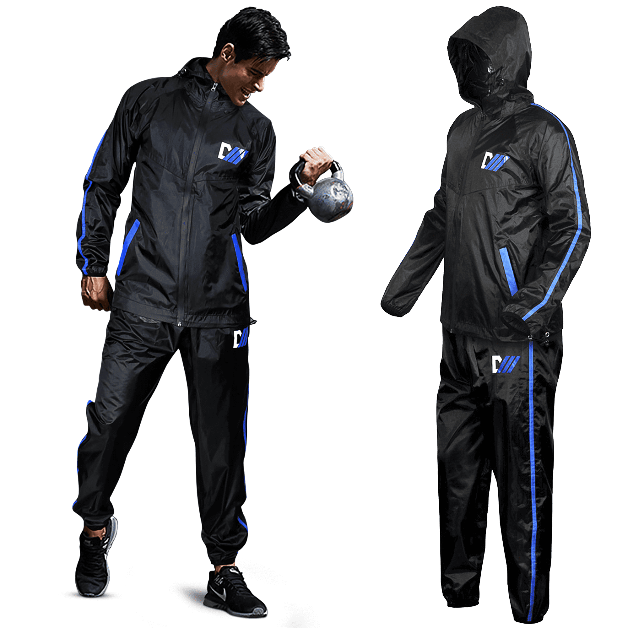 Athletic Adult Sauna Suit M/L Fits Waist Sizes 30" 38" $17.87 FREE SHIPPING 