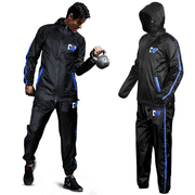 DMoose Fitness Sauna Suit for Men and Women, Sweat Suit for Weight Loss, Zipper Jacket Pant with Hood