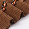 thumbnail image 6 of zaveiop Womens Halloween Clearance Sale Pumpkin and Black Cat Crewneck Pullover Sweater Long Sleeve Knit Basic Knit 2025 Fall Winter Sweater Tops (Coffee, S), 6 of 9