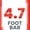 Red - 4.7 FT, variant on Synergee 1" Olympic Barbell Standard Weightlifting Barbell. 7-foot Bar Weighing 8.5 KG/18.7LB. Compatible with 1”-Opening Plates.