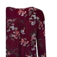 thumbnail image 4 of VERABENDI Women's Plus Size Long Sleeve Casual Tunic Tops Floral Blouses Henley T Shirts for Women, 4 of 6