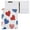 2D Pattern Of Hearts, variant on Hard Shell Ring Binder With Clip Holds 200 Sheets Office Home Organization 4th Of July Theme