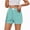 Blue, variant on Inleife Womens Casual Plaid Prints Shorts Summer Elastic Waist Comfortable Pocket Pants Pant Pockets Button Shorts