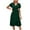 Army Green, variant on Summer Plus Size Dresses for Womens 2025 Fashion Round Neck Doll Dress Sold Color Sleevless Pleated Dress