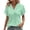 Green Top, variant on YUGYXL Womens Summer Tops V Neck Short Sleeve Shirts Casual Textured Eyelet Top Dressy Blouses White Top M