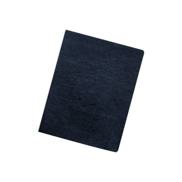 Fellowes Executive Presentation Covers Oversize - Polychlorure de Vinyle (PVC) - 8,74 Po x 11,26 Po - Bleu Marine - 50 Pièces.