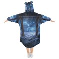 thumbnail image 2 of FORMRS Wearable Blanket Hoodie with Sleeves for Kids Cozy Flannel Sweatshirt, Window Space, 2 of 7