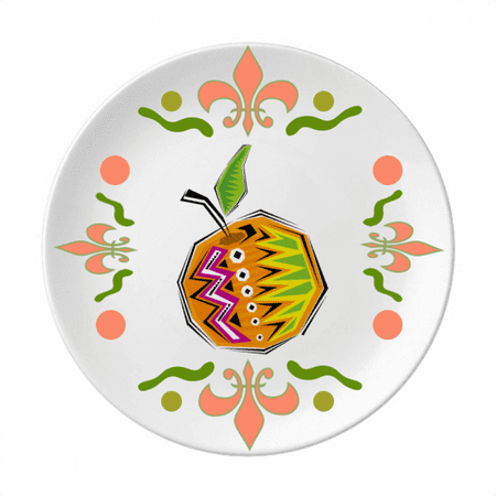

Yellow Food Mexicon Culture Element Illustration Flower Ceramics Plate Tableware Dinner Dish
