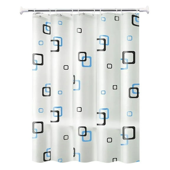 Extra Wide Plastics Shower Curtain Liner Waterproof , Soft & Lightweight Wide Shower Curtain, Machine Washable, Square