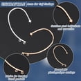 thumbnail image 6 of 12Pcs 2 Color DIY Ear Cuff Brass Earring Cuffs Tassel Ear Wrap Earring Cuffs Accessaries with 2 Loop 53mm Long Ear Cuff, 6 of 9