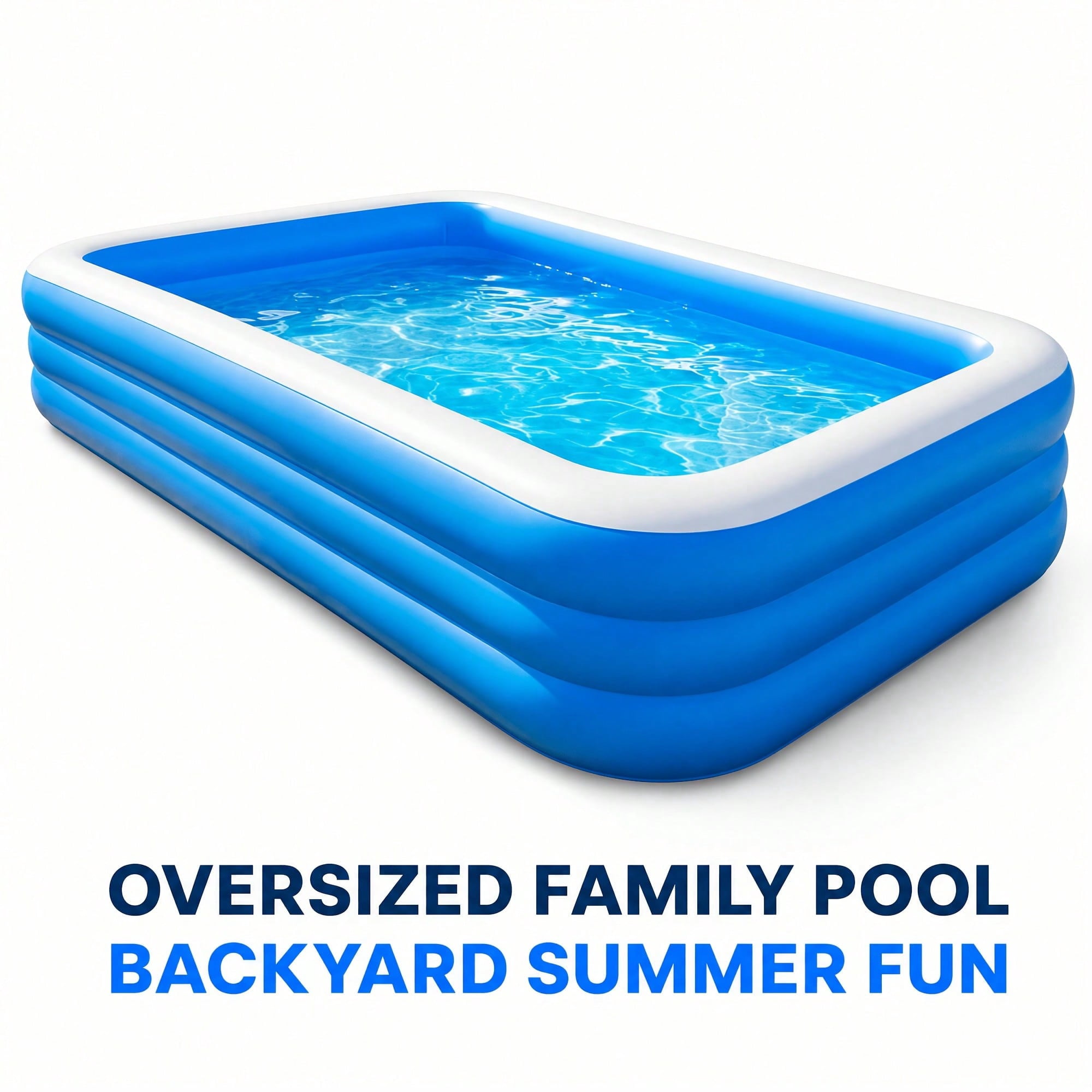 Extra Large Inflatable Swimming Pool, Thickened PVC, Giant Inflatable Water Pool, Outdoor Backyard Floor-Standing Large Pool, Perfect For Summer Leisure Water Play Parties