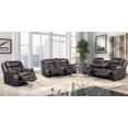 thumbnail image 2 of Roundhill Furniture Elkton Manual Recliner Living Room Set in Dark Chestnut, 2 of 13