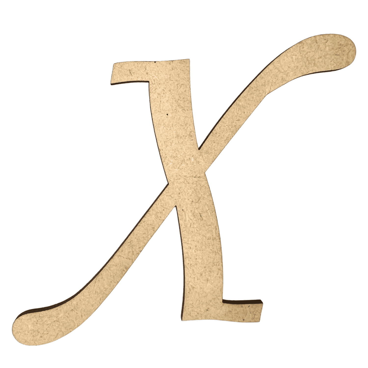 4-tall-mdf-wood-letter-x-1-4-thick-wood-craft-letters-monotype