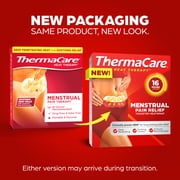 ThermaCare Menstrual Cramp Pain Relief Heat Wraps, 4 Ct