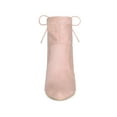 thumbnail image 6 of BLISSFUL STEP Women's Pull on Drawstring Block Heel Ankle Boots Pink 6.5, 6 of 7