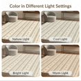 thumbnail image 7 of ODIKA 5'x7' Beige Black Geometric Striped Design Washable Area Rug Modern Abstract Motifs with Patterns for Small Living Room, Bedroom, Easy Care, Non-Shedding, Pet Friendly, 7 of 7