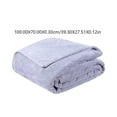 thumbnail image 2 of HEALEEP 1Pack Thick Flannel Fleece Blanket Grey Bedding Warm Winter Use 27.5x39.4in, 2 of 5