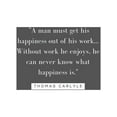 thumbnail image 2 of ArtsyQuotes 25x32 Black Ornate Wood Framed with Double Matting Museum Art Print Titled - Thomas Carlyle Quote: Happiness, 2 of 4