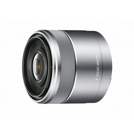 Sony - 30mm f/3.5 Macro Lens for Most NEX Compact System Cameras - Silver