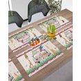 thumbnail image 3 of Easter Placemats Set of 6, Easter Eggs Gnome Bunny Truck Placemat for Dining Table Decorations, Spring Flowers Place Mats, Spring Table Mats for Kitchen Dinner Seasonal Holiday Party Decor, 3 of 6