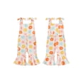 thumbnail image 2 of Gupgi Bébé Filles Papillon Combinaisons Été Bambin Sans Manches Imprimé Floral Rompers Pantalon Flare, 2 of 9