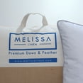 thumbnail image 2 of Melissa Linen, Feather Down Pillows for Bed, Perfect Sleeping, Soft & Supportive, Standard Size, White, 2 of 9