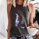 thumbnail image 2 of Tops casuales de verano sin mangas para mujer Tops de chaleco sin mangas con estampado de cuello redondo Pompotops  lopia996435, 2 of 8