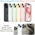 thumbnail image 7 of for iPhone 15 Case, Compatible with MagSafe, Cute Glitter Pearl Design for Women and Girls, Anti-Yellow Hard Protective Luxury Shockproof Bumper Phone Case for iPhone 15 6.1-inch 2023, Purple, 7 of 7