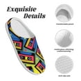 thumbnail image 5 of KLL Vintage Audio Cassettes Pattern Adult Unisex Cozy Slippers,Fuzzy Slip-on Slippers TPR Sole Slippers Comfort Plush Home Footwear for Indoor & Outdoor-46/47, 5 of 7