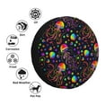 thumbnail image 4 of Pofeuu Rainbow Jellyfishes Print Spare Tire Wheel Cover for Car Truck SUV Camper Universal Fit Spare Tire Cover RV Spare Tire Covers-15 inch, 4 of 6