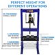 thumbnail image 5 of QinaQin Prensa hidráulica de piso tipo H de 6 toneladas, con mesa ajustable y placas de presión para reparación automotriz o formado de metal, 5 of 7