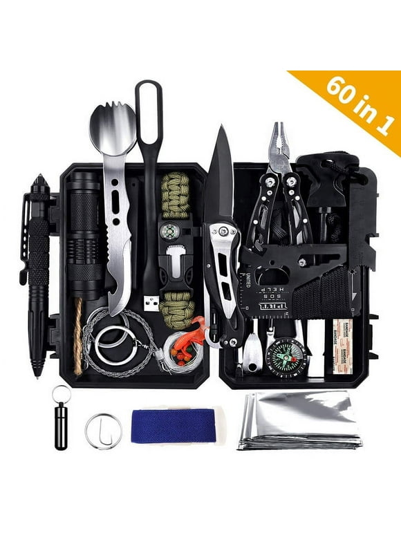 ANTARCTICA Emergency Survival Gear Kits 60 in 1 Outdoor Gear Tools Box Kit Set