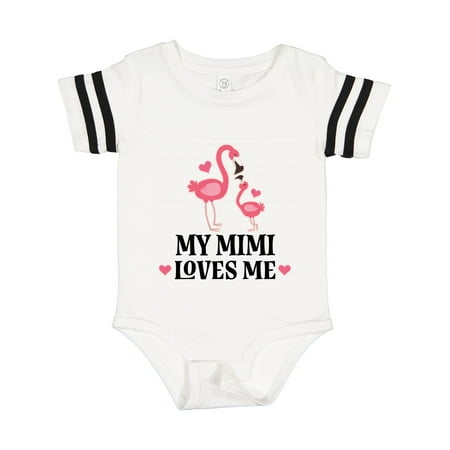 

Inktastic My Mimi Loves Me Flamingo Gift Baby Girl Bodysuit