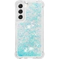 thumbnail image 2 of Slim Fit Phone Case for Samsung Galaxy S23 (Not fit S23 Plus), Glitter Liquid Quicksand Effect Silicone Soft TPU Case with Camera Lens and Screen Protection for Galaxy S23,LSWT Silvery Blue, 2 of 12